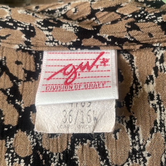 Vintage Division of Graff mixed media long sleeve two button front blazer - Picture 3 of 7